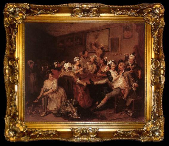 framed  HOGARTH, William The Orgy f, ta009-2